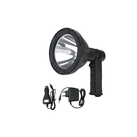 Foco Proyector LED Táctico Tipo Pistola 30W Recargable