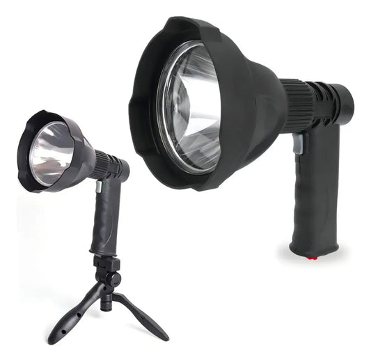 Foco Proyector LED Táctico 10W Recargable con Trípode