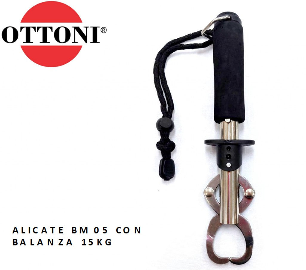Pinza Boga Grip de Metal con Balanza 15kg (Ottoni BM05)