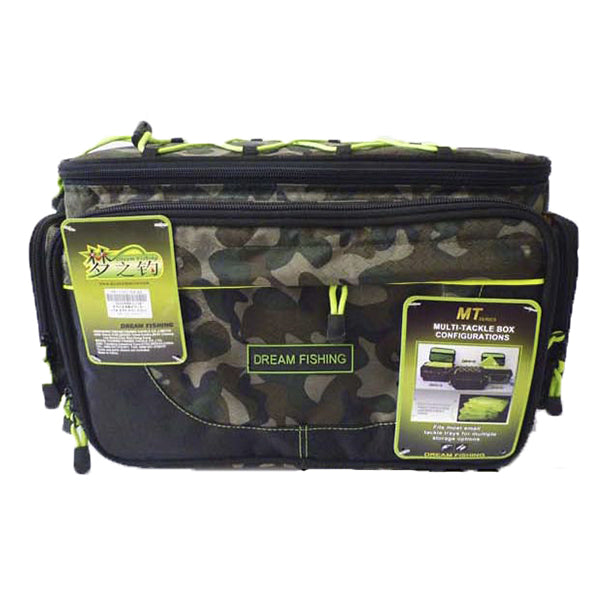 Bolso Organizador Camuflado para Pesca (Incluye 4 Cajas Organizadoras)