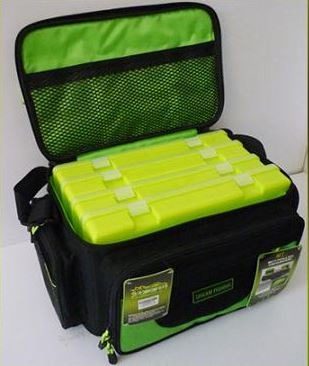 Bolso Organizador Camuflado para Pesca (Incluye 4 Cajas Organizadoras)
