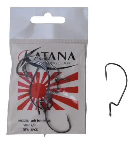 Anzuelo Katana Soft Bait Hook (Offset para Gomas)