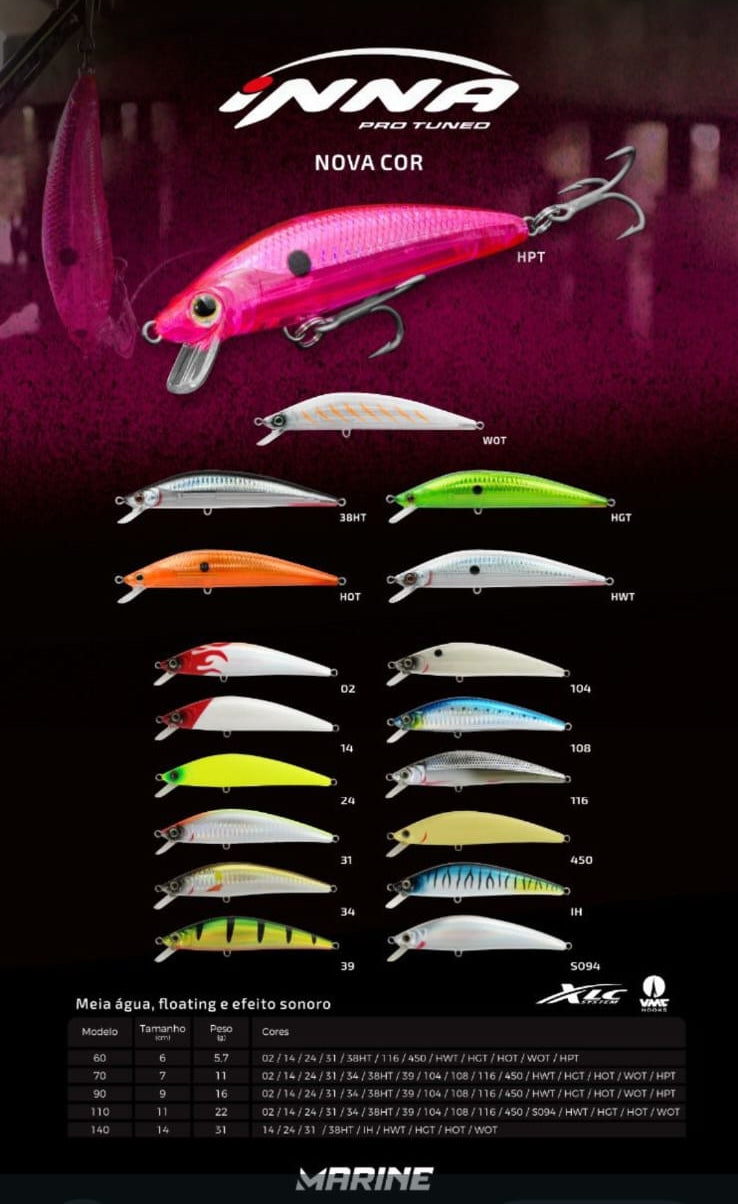 Señuelo Marine Sports Inna Pro Tuned 90 (9 cm / 90 mm)